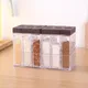 6pcs/set Spice Seasoning Box PP Salt Pepper Jars Box for Kitchen Spice Storage Organizer Box Home