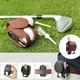 1pc Golf Ball Bag Mini Pocket Leather Golf Ball Storage Bags Metal Button Bag Holder 2 Balls Golf