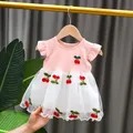 6 9 12 18 24 M baby girls clothes birthday tutu dresses dress for newborn baby girls summer clothing