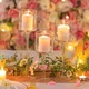 3pcs/Set Glass Candle Holder Tea Light Candleholder For Table Bar Party Home Wedding Decoration
