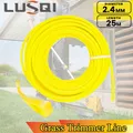 LUSQI 25m*2.4mm Grass Trimmer Line Square Nylon Mowing Rope Efficient Lawn Brushcutter Blade Head