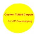 Customized Soft Tufting Carpet Round Square Irregular Rug Living Room Bedroom Doormat Bathroom Floor