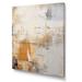 Wrought Studio™ Gold & Beige Soft Fusion - Abstract Collages Wall Art Prints Metal in Gray | 32 H x 24 W x 1 D in | Wayfair