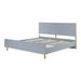 Everly Quinn Chrisman Platform Bed Wood & Metal/Metal in Gray | 46.5 H x 81.4 W x 85.6 D in | Wayfair A2286A66BAE44BEA9611B3944309A567