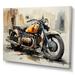 Williston Forge Vintage Motrocycle Memory Metal in Orange | 16 H x 32 W x 1 D in | Wayfair 95680FADD3744E5CB788D9D67FE5C68E