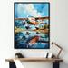 17 Stories Plane Wildlife Takeoff Anticipation On Canvas Print, Cotton in Blue/Orange | 32 H x 16 W x 1 D in | Wayfair