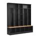 Latitude Run® Caush Hall Tree 66.9" Wide w/ Bench & Shoe Storage in Black | 72 H x 66.9 W x 15.3 D in | Wayfair 48D5BB905401420A8916D1AB85D0E189