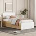 Latitude Run® Twin Bed Frame (White) Wood in Brown | Wayfair 4E42D18CDB4A49F8A4456F9CDBFBBE72