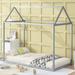 Isabelle & Max™ Lumley Metal Canopy Storage Bed Metal in Gray | 70.7 H x 41.5 W x 76.6 D in | Wayfair A2CD2CD04DDF4943A78F2BC3883B6C27