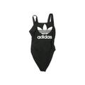 Adidas One Piece Swimsuit: Black Solid Swimwear - Women's Size Small