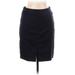 Dolce & Gabbana Wool Skirt: Blue Solid Bottoms - Women's Size 38