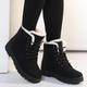 New Winter Women's Plus Velvet Sneakers Water Proof Non-slip Warm High-top Shoes