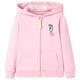 vidaXL Kids' Hooded Sweatshirt with Zip Bright Pink 140
