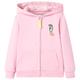 vidaXL Kids' Hooded Sweatshirt with Zip Bright Pink 116