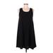 ABound Casual Dress - Mini Scoop Neck Sleeveless: Black Solid Dresses - Women's Size Medium