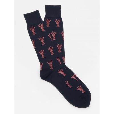 J.McLaughlin Men's Socks in Lobster Navy | Cotton/Nylon/Spandex