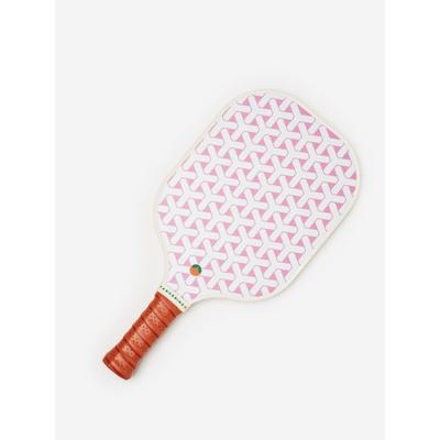 J.McLaughlin J.McL x Tangerine Pickleball Paddle in Bond White/Pink | Leather