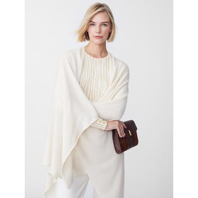 J.McLaughlin Women's Rossi Cashmere Wrap Off White