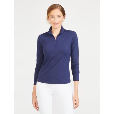 J.McLaughlin Women's Bedford Top Winter Navy, Size Small | Nylon/Spandex/Catalina Cloth