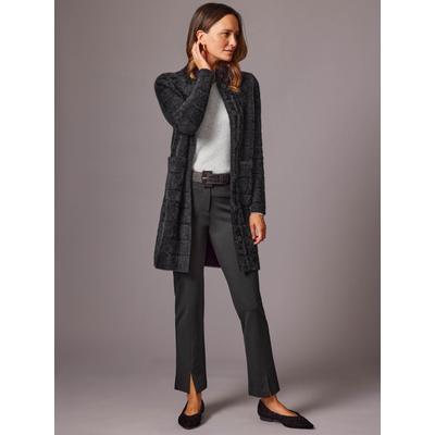 J.McLaughlin Women's Tripp Sweater Coat Black, Size XL | Nylon