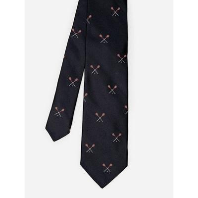 J.McLaughlin Men's Silk Tie in Lacrosse Sticks Black