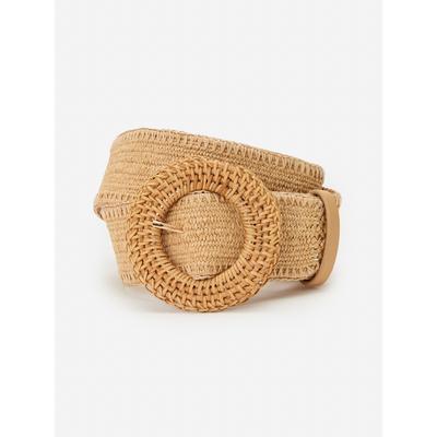 J.McLaughlin Women's Popie Grasscloth Belt Natural, Size Medium/Large