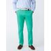 J.McLaughlin Men's Taylor Straight-Fit Chino in Italian Twill Kelly Green, Size 36 | Cotton/Spandex
