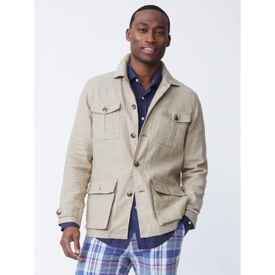 J.McLaughlin Men's Brando Linen Safari Jacket in H...