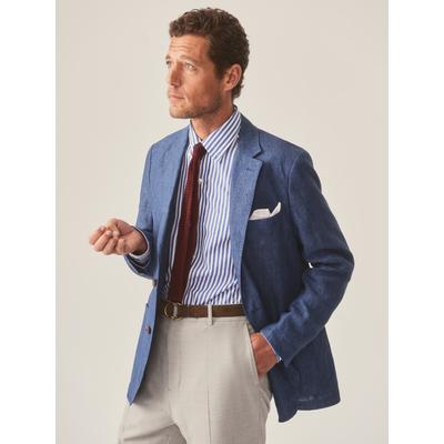 J.McLaughlin Men's Lisbon Linen Sport Coat Heather Navy, Size 38