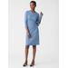 J.McLaughlin Women's Elora Dress in Turnberry Black/Blue/Off White, Size XS | Nylon/Spandex/Catalina Cloth