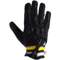 Helstons Ziper Sommer Motorrad Handschuhe, schwarz-weiss-gelb, Größe 3XL