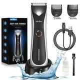 Sejoy Body Hair Trimmer for Men Women Electric Bikini Trimmer for Women Groin Hair Wet/Dry Ball Shaver Groomer Rechargeable Hair Removal Kit for Bikini Underarm Leg Arm Body Face