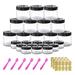 12 Pack 20g/20ml+12 Pack .. 4 oz Small Plastic .. Containers with Lids Cosmetic .. Sample Jar - for .. Lip Scrub Body Butters .. Cream Slime Craft Storage