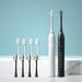 Yarino Medium Electric Toothbrush Couple s 2-pack Electric Toothbrush + 8 Brush Heads - 6-speed USB Rechargeable Electric Toothbrush