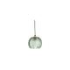 Lampe suspendue en verre vert