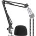 Yeti Nano Mic Boom Arm Stand with Pop Filter Compatible with Blue Yeti Nano USB with Cable Sleeve by