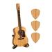 Wooden Acoustic Guitar Pick Box with Stand Personalized Guitar Box for Pick Wooden Guitar Pick Case Wooden Guitar Pick Holder Personalized Guitar Picks 3 Pcs Engraved Guitar Picks Custom Music Gift