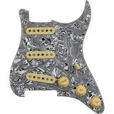 Upgrade SSS Prewired Guitar Strat Pickguard Set Alnico V Single Coil Pickup Coil Splitting Switch for Fender ST Electric Guitar Part Replacement