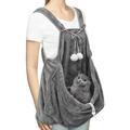 Suspenders Rucksack Powkitty Hand Free Cat Front Carrier Chest Pet Sleeping Apron