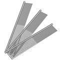 Dog Combs Cat Combs .. 3 Pack Pet Combs .. Stainless Steel Metal Comb .. Wide Tooth Comb&Dense Tooth .. Comb Flea Comb for .. Cats Dogs Dog Grooming .. Comb-Silver