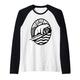 Lustiges Surfbrett Bär Surfbrett Vintage Männer Frauen Jugend Jungen Raglan