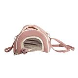 TOOYFUL Hamster Carrier Bag Chinchilla Outgoing Carrier Cage Shoulder Bag Habitat Guinea Pig Carrier Bag for Mice Chinchilla Hedgehog Pink