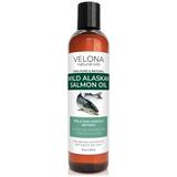 Velona Wild Alaskan Salmon Oil - 8 oz | 100% Pure Refined Oil | for Dogs & Cats - Supports Joint Function | Omega 3 Liquid Food Supplement for Pets - Natural EPA + DHA Fatty Acids for Skin & Coat