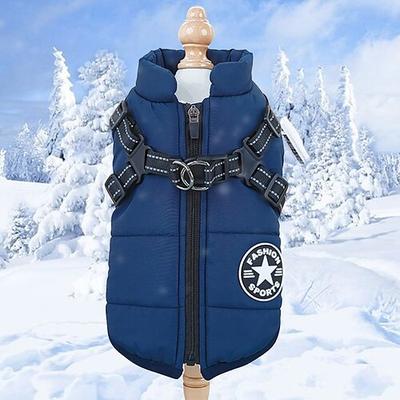 Hunde Katzen Mäntel Jacke Weste Pufferjacke Kopfwärmer Freizeit Wasserdicht Windundurchlässig Warm Weich Waschbar Weihnachten Halloween Silvester Oktoberfestbier Valentinstag Outdoor Sport Reisen
