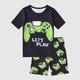Jungen 3D Spiele Pyjama-Set mit T-Shirt und Hose Kurzarm 3D-Druck Sommer Aktiv Modisch Täglich Polyester kinderkleidung 3-12 Jahre Rundhalsausschnitt Heim Normal Innen Regular Fit