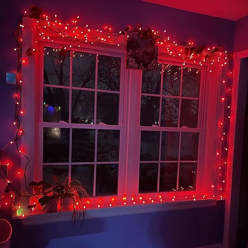 Solar Kupferdraht Lichter LED Feenlichter Lichterkette Außen wasserdicht Erdstecker dekorative Lichter Image