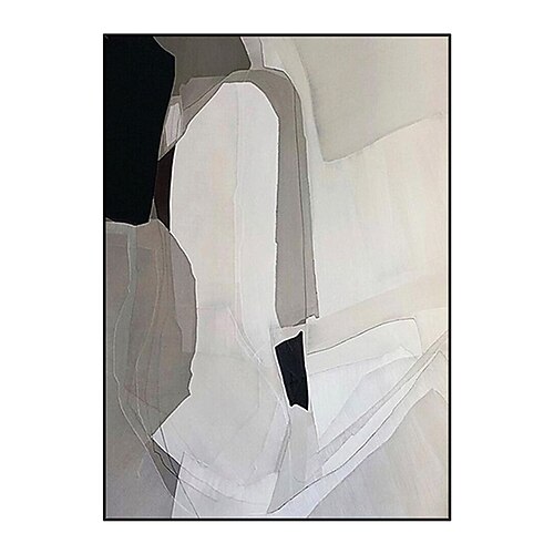 Handgefertigtes Ölgemälde auf Leinwand, Wandkunst, Dekoration, modern, Wabi-Sabi, minimalistisch, abstrakt, für Heimdekoration, gerolltes, rahmenloses, ungedehntes Gemälde Image