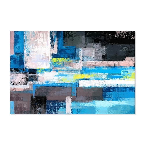 Handgefertigtes Ölgemälde auf Leinwand, Wandkunst, Dekoration, modern, abstrakt, für Heimdekoration, gerolltes, rahmenloses, ungedehntes Gemälde Image