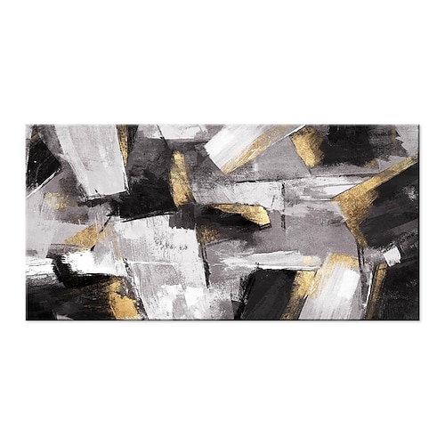 Handgefertigtes Ölgemälde auf Leinwand, Wandkunst, Dekoration, modern, schlicht, abstrakt, für Heimdekoration, gerolltes, rahmenloses, ungedehntes Gemälde Image