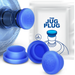 The Jug Plug Original 5 Gallon Water Jug Cap Reusable - No Spill Silicone 3 & 5 Gallon Water Jug Lid Fits 55mm Bottles - Easy-to-Use Leak-Proof 3 & 5 Gal Water Jug Cap Replacement Cover - 3 Pack